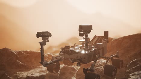 Curiosity-Mars-Rover-exploring-the-surface-of-red-planet